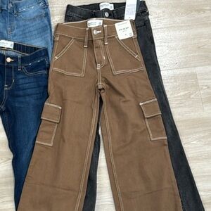 Brown & Black Abercrombie Pants